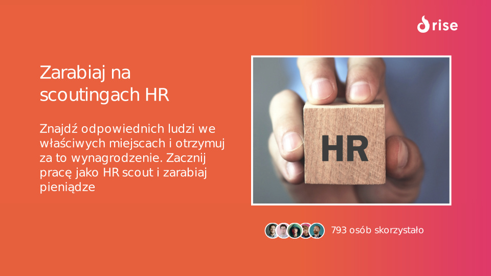 Zarabiaj na scoutingach HR
