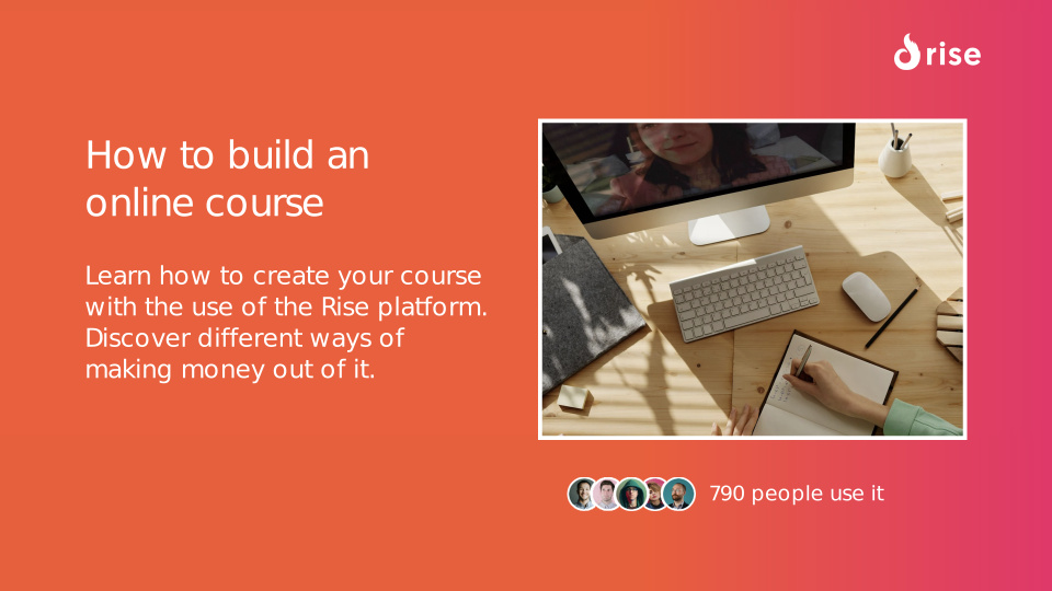 How to build an online course