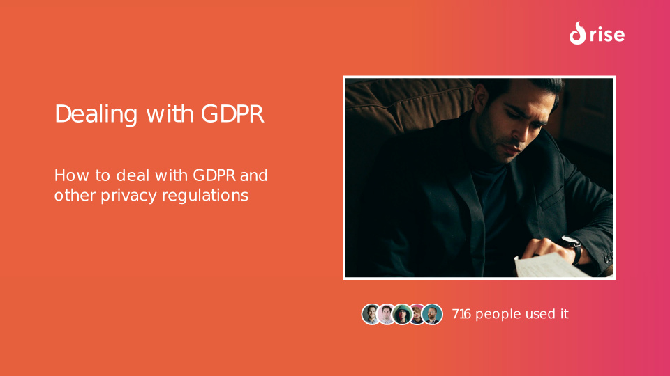 Dealing with GDPR