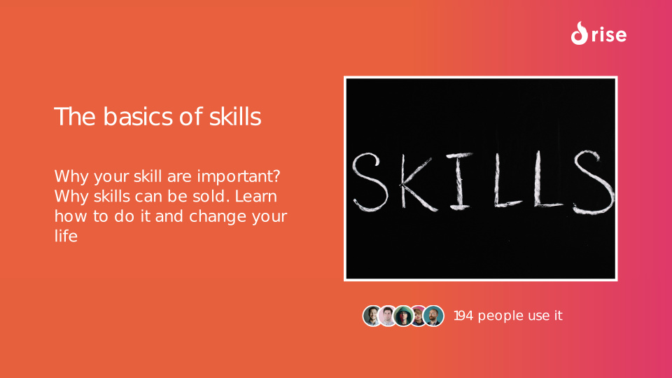 The basics of skills