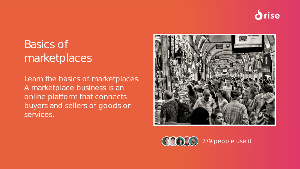 Basics of marketplaces