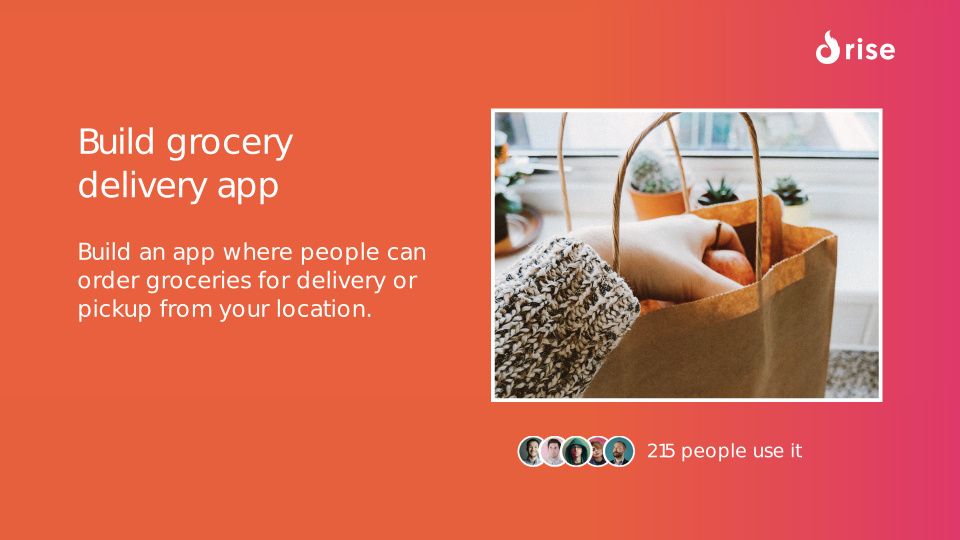 Build grocery delivery app
