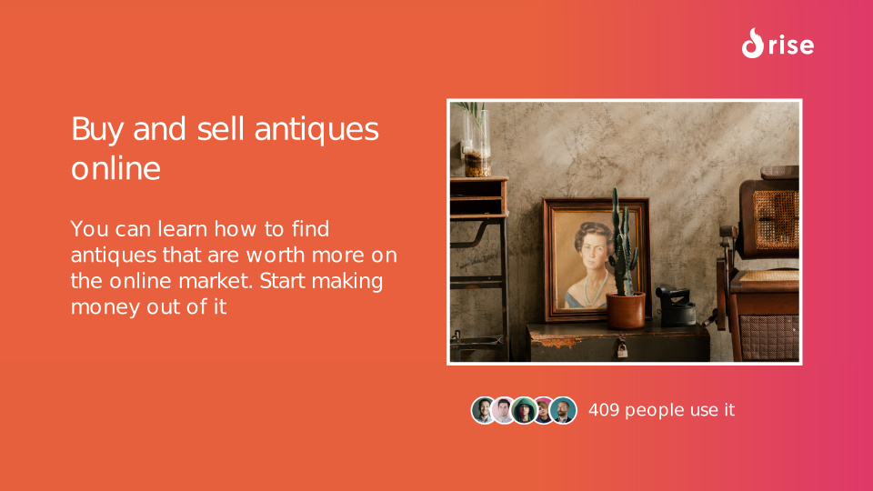 Buy and sell antiques online