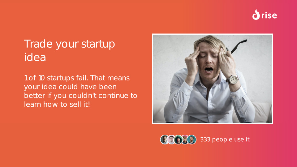 Trade your startup idea
