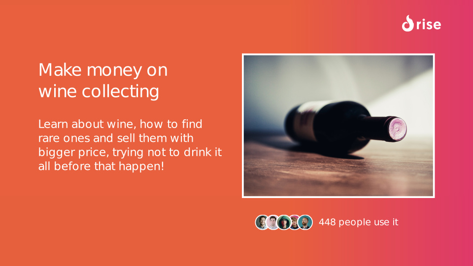 Make money on wine