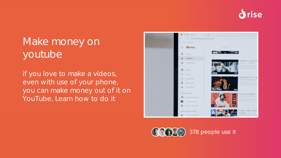 Make money on youtube