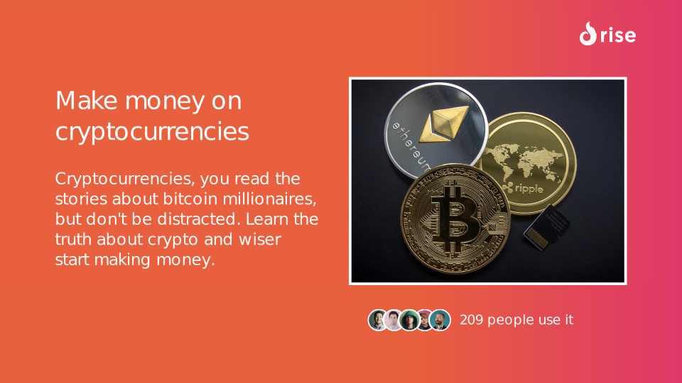 Make money on cryptocurrencies