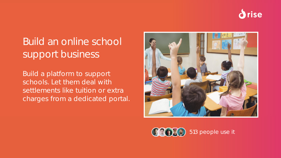 Build an online school support business