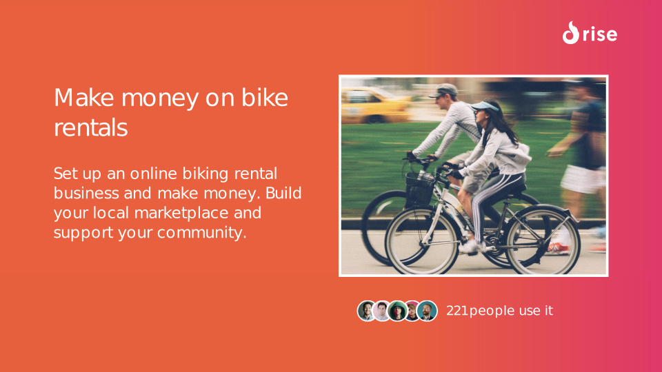 Make money on bike rentals