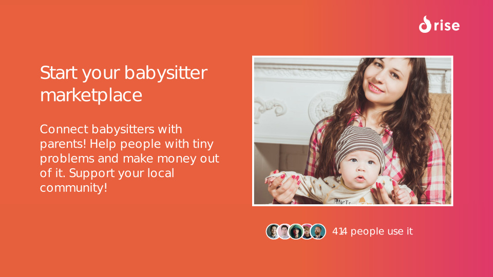 Start your babysitter marketplace