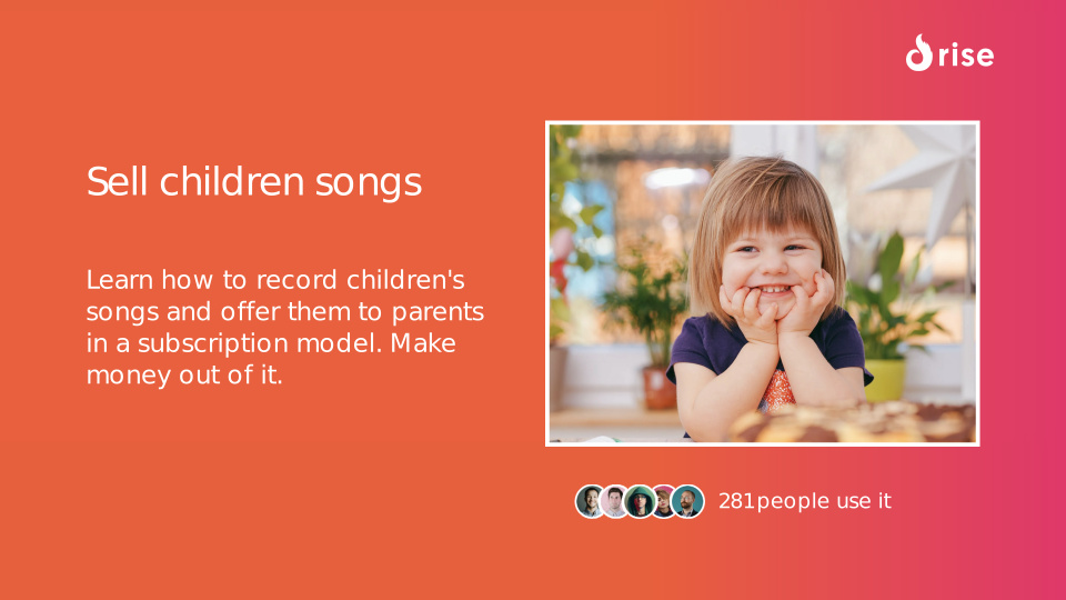 Sell children songs