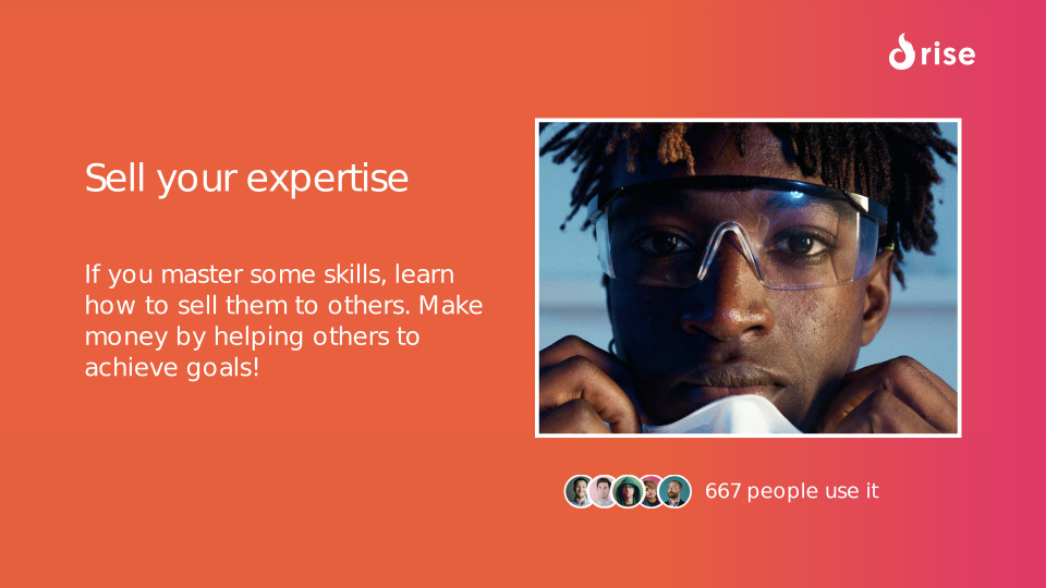 Sell your expertise