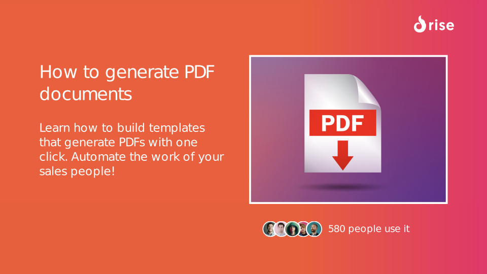 How to generate PDF documents