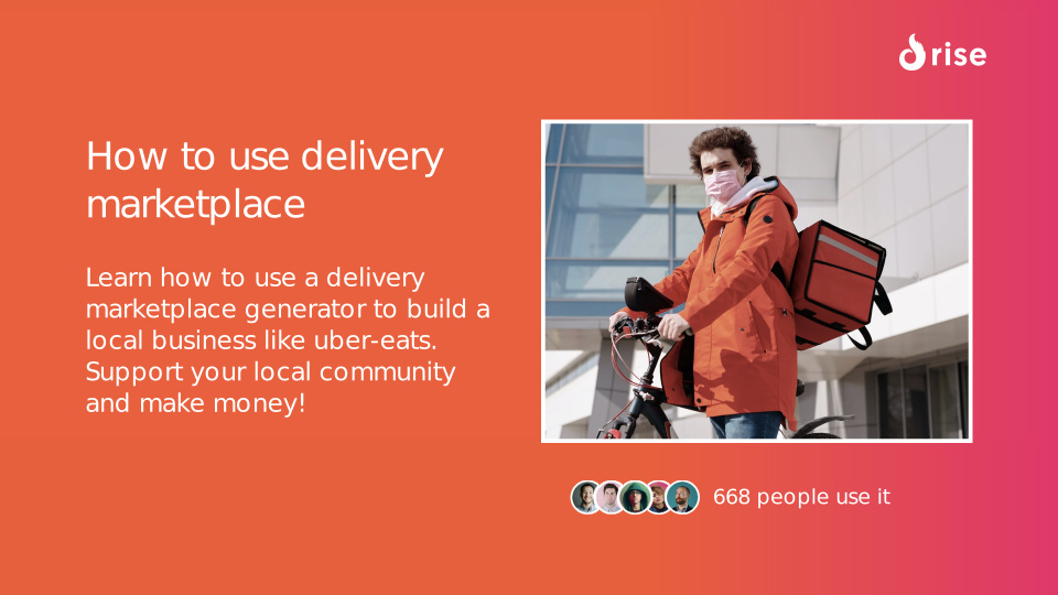 How to use delivery marketplace