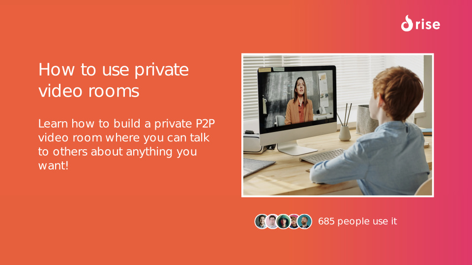 How to use private video rooms