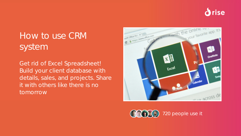 How to use CRM system