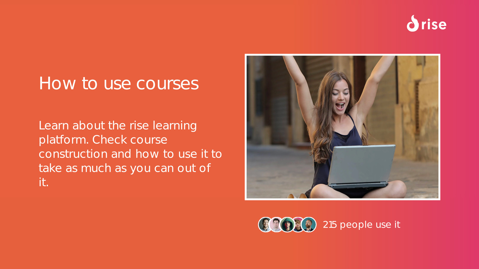 How to use courses