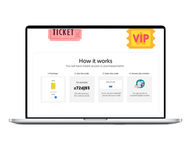 Tickets selling page